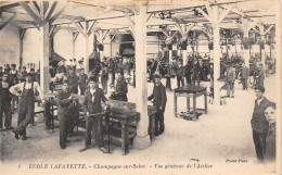 77-CHAMPAGNE-SUR-SEINE- ECOLE LAFAYETTE, VUE GENERALE DE L'ATELIER - Champagne Sur Seine