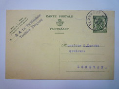 CARTE  Au Départ De  TURNHOUT  à Destination De LOKEREN  1938  - Altri & Non Classificati