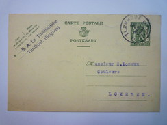 CARTE  Au Départ De  TURNHOUT  à Destination De LOKEREN  1938  - Other & Unclassified