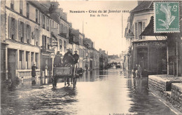 77-NEMOURS- CRUE DU 20 JANVIER 1910, RUE DE PARIS - Nemours