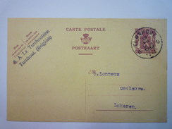 ENTIER  POSTAL  Au Départ De  TURNHOUT  à Destination De LOKEREN  1939  - Postkarten 1934-1951