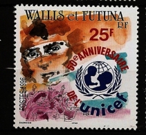 Wallis & Futuna 1996 N° 496 ** UNICEF, Bébé, Enfant, Biberon, Nations Unies, Education, Vaccination, SIDA, Egalité - Unused Stamps