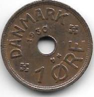 *denmark 1 Ore 1930 Km 826.2  Xf - Denmark