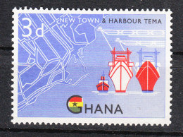 Ghana -   1962.  Pianta Del Porto. New Town Harbour. MNH - Other (Sea)