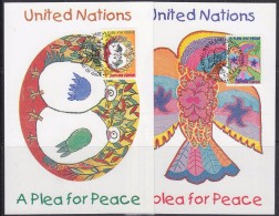 United Nations New York 1996 A Plea For Peace 2v 2 Maxicards (32870) - Cartoline Maximum