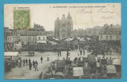 CPA - Métier Marchands Ambulants La Place Du Marché LE NEUBOURG 27 - Le Neubourg