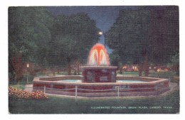 USA - TEXAS - LAREDO, Bruni Plaza, Illuminated Fountain - Laredo