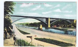 U.S.A. - NEW YORK - WASHINGTON BRIDGE & SPEEWAY - PRINTED IN GERMANY - 1908 - Brücken Und Tunnel