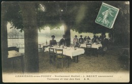 Crrières-Sous-Poissy - Restaurant HUBLET - J. HAYET - Successeur - Terrasse Et Vue Des Iles - Trou De Punaise - Carrieres Sous Poissy