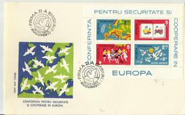 = ROMANIA FDC 1976 EUROPA - FDC