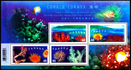 Canada (Scott No.1951b - Coraux / Corals) [**] BF / SS - Hojas Bloque