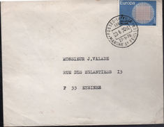 Lettre Manuel Belge Fosse-la-Ville -Marché St Feuillen-27-9-70 - 23 6 70 - Storia Postale