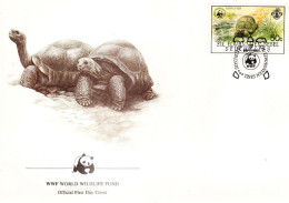 SEYCHELLES - FDC Du 27.09.1985 - WWF Tortue - Valeur 50C - Seychelles (1976-...)