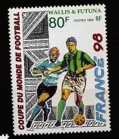 Wallis & Futuna 1998 N° 520 ** Sport, France'98, Football, Coupe Du Monde, Ballon, Dentelle, Tissu, Brésil, Saint-Denis - Unused Stamps