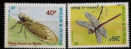 Wallis & Futuna 1998 N° 521 / 2 ** Faune, Animaux, Insectes, Libellule, Petite Cigale, Mue, Chant, Odonate - Unused Stamps