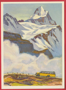 POSTAUTO, BENÜTZET DIE SCHWEIZERISCHEN ALPENPOSTEN, KÜNSTLERKARTE H.B. WIELAND - Risch-Rotkreuz