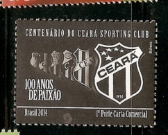 Brazil ** & Centennial Ceará Sporting Club 2014 (4564) - Unused Stamps