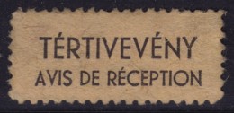 Ungarn Hungary Hongrie - 1960´s  - AVIS DE RÉCEPTION - Vignette Label - USED - Automatenmarken [ATM]