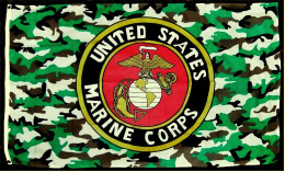 Flagge / Fahne  -  United States Marine Corps  -  Material : Polyester  -  Größe Ca. 150 X 90 Cm - Banderas