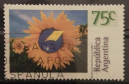 ARGENTINA 1995 Postal Emblem On Sunflower. USADO - USED. - Oblitérés