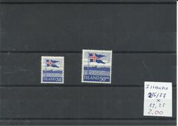 ISLANDIA YVERT  286/87   MH  * - Nuevos