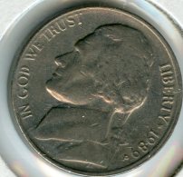 Etats-Unis USA 5 Cents 1989 P KM A192 - 1938-…: Jefferson