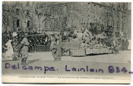 - Carnaval D´Aix En Provence, ( XXXII ), La Revanche De Jeannot Lapin, ( La Peint ), Char, TBE, Coins Ok, Scans. - Aix En Provence