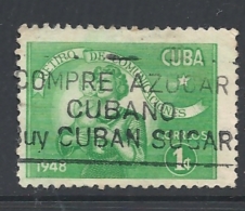 CUBA   1948 Postal Employees Retirement Fund  USED - Gebruikt