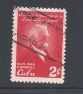 CUBA   - 1950 The 100th Anniversary Of The Birth Of Varona, Writer  USED - Gebraucht