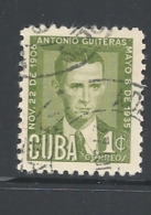 CUBA   -  1951 The 16th Anniversary Of The Death Of Doctor A. Guiteras Holmes In Skirmish At Morrillo USED - Oblitérés