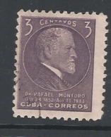 CUBA   -  1953 The 100th Anniversary Of The Birth Of Montoro, Statesman      USED - Usados