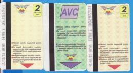 ROMANIA  BUCURESTI BUCHAREST  3 X TICKET METRO SUBWAY - Europe