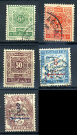 ULTRA RARE FRANCE TAXES MAROC FRANCAISE FISCAL 4+5FR +50+2+5 OVERPRINT MAROC STAMP TIMBRE - Sammlungen