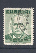 CUBA 1958 Doctor Francisco D. Roldan, Physiotherapy Pioneer, Commemoration        USED - Gebraucht