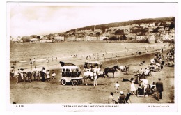 RB 1124 - 1961 Real Photo Postcard - Weston-super-Mare Somerset - Space Raider Ride - Weston-Super-Mare