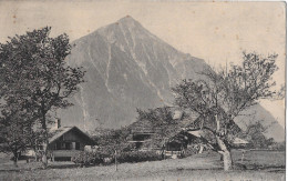 AESCHI → Bauerngut Mit Niesen Im Hintergrund Anno 1909 - Aeschi Bei Spiez