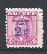 CUBA     1960 Postal Stamps Surcharged      USED - Oblitérés