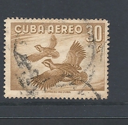 CUBA      1956 Airmail - Birds      AIRMAIL     USED   Colinus Virginianus - Oblitérés