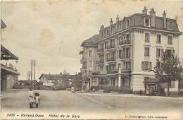 Ref G451- Suisse - Renens Gare - Hotel De La Gare / Etat -petites Et Legeres Taches Par Endroits  - - Renens