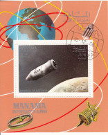 Bf. 117  Manama 1968 Space Spazio Astronomia Bostok Spaceship Perf. Preobliterato - Azië
