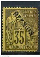 ULTRA RARE 35 FRANCAISE FRANCE COLONIES OVERPRINT REUNION M26 STAMP TIMBRE LOW PRICE - Collectors