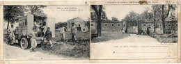 Fort Du MONT VALERIEN - Militaria Carte 2 Volets-Poste De Télégraphe Sans Fil (Camion) Avant Porte Du Fort -     (92370) - Mont Valerien