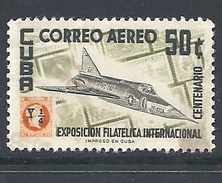 CUBA    1955 Airmail - The International Philatelic Exhibition, Havana - Airplanes & Airship   AIRMAIL     USED - Usados