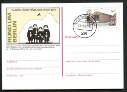 BERLIN P127 Postkarte LUPOSTA FDC Bremen 24.9.1987 - Cartes Postales - Oblitérées