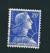 N° 1011B Marianne De Muller, 20 F Outremer   Bleu Pale  France  1955 - 1955-1961 Marianne (Muller)