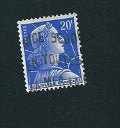 N° 1011B Marianne De Muller, 20 F Outremer   Bleu Pale  France  1955 - 1955-1961 Maríanne De Muller