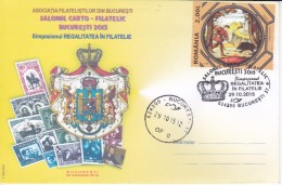 2015 , Romania , Cartophilie- Philatelic Exhibition " Bucuresti 2015 " , Special Cancell. - Brieven En Documenten