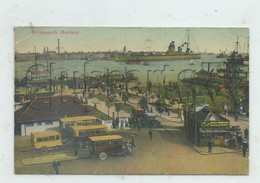 Portsmouth (Royaume-Uni, Hampshire) : The Bus Station On The Harbour, Panoram In 1934 (lyvely) PF. - Portsmouth