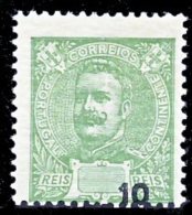 !										■■■■■ds■■ Portugal 1895 AF#128* D.Carlos Mouchon 10 Réis ERROR (x7289) - Nuovi