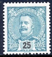 !										■■■■■ds■■ Portugal 1895 AF#131(*) D.Carlos Mouchon 25 Réis Green (x0043) - Unused Stamps